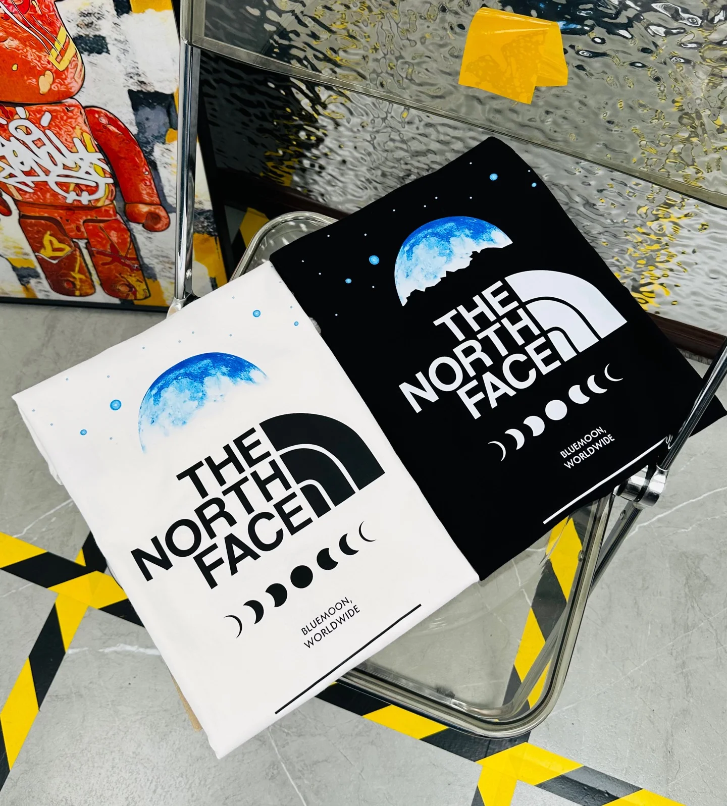 The North Face Blue Moon Graphic Tee – Unisex Loose Fit Summer T-Shirt