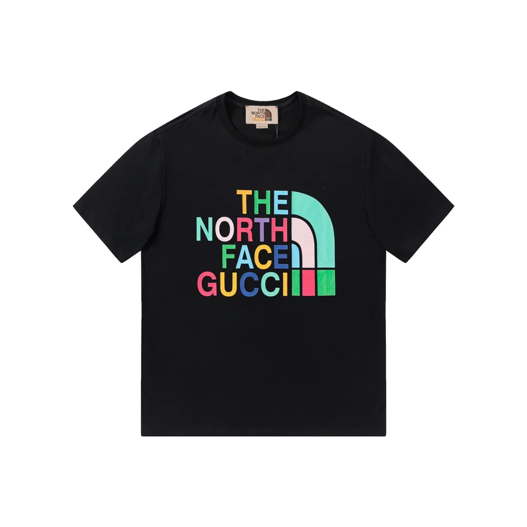 The North Face x Gucci Black Logo Tee – Unisex Designer Collaboration T-Shirt