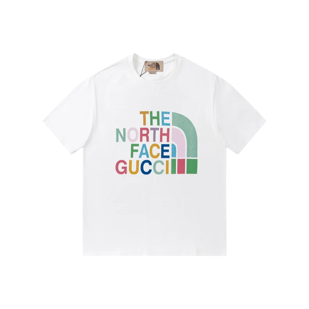 The North Face x Gucci White Logo Tee – Luxury Outdoor Streetwear Collab